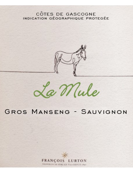BIB 5L - La Mule Gros Manseng - Sauvignon - IGP Côtes de Gascogne