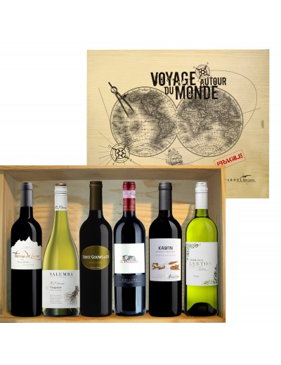 Coffret Voyage Autour du Monde - 6 vins